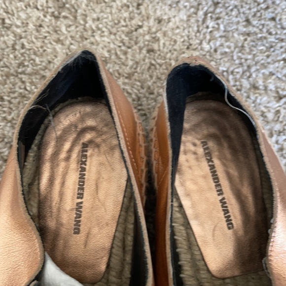 Alexander Wang Devon Rose Gold Metallic Platform Jute Espadrilles - Picture 11 of 17